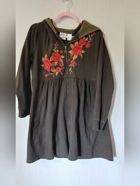 Embroidered Zip Up Hoodie